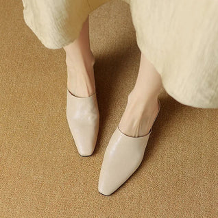 Serena Genuine Leather Mules
