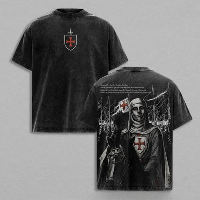 Retro Baldwin IV "The Leper King"  Washed T-Shirt