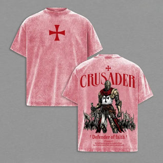 Crusader Defender of Faith Washed T-Shirt