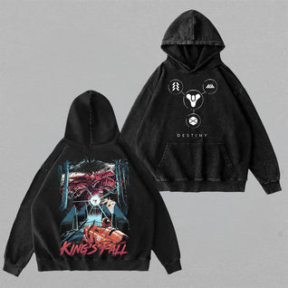 Destinys King's Fall Unisex Washed Hoodie