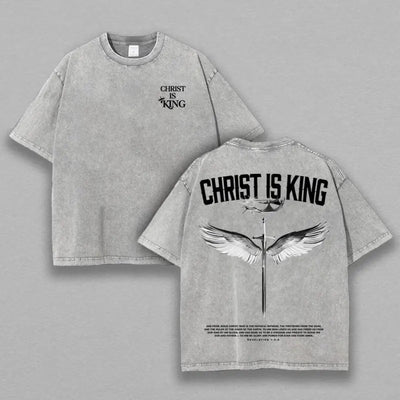 Christ Is King Christian Washed T-Shirt