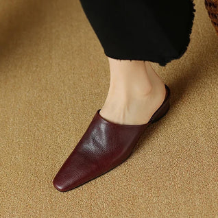 Serena Genuine Leather Mules