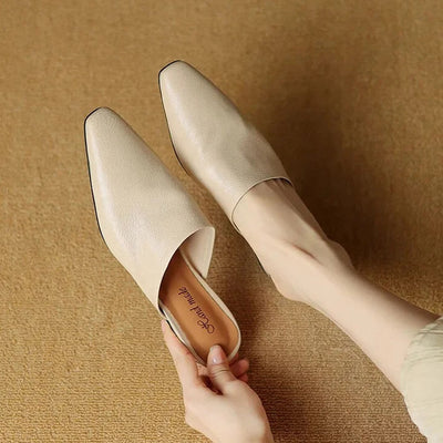 Serena Genuine Leather Mules