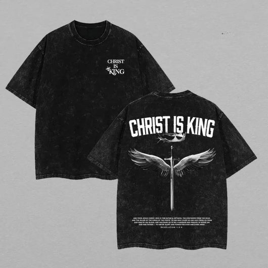 Christ Is King Christian Washed T-Shirt