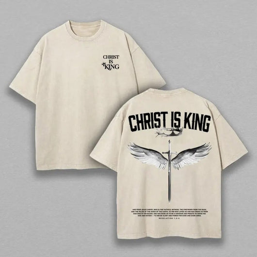 Christ Is King Christian Washed T-Shirt