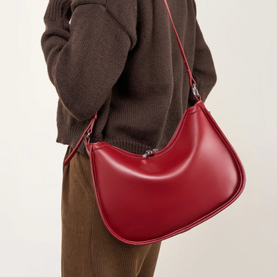 Aurelia Crescent Leather Bag