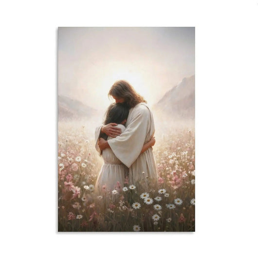 Jesus Hugging Canvas