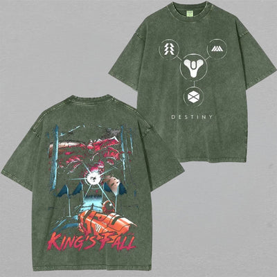 Destinys King's Fall Unisex Washed T-Shirt