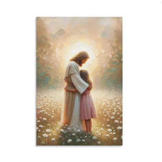 Jesus Hugging Canvas
