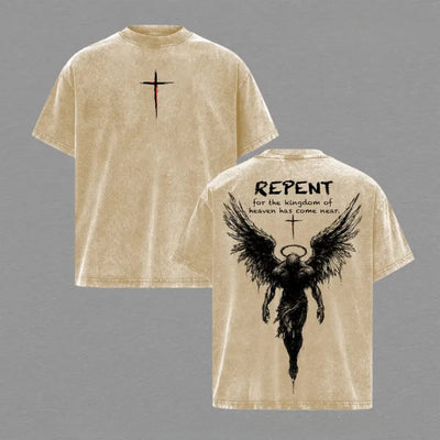 Repent Vintage Washed Christian T-Shirt