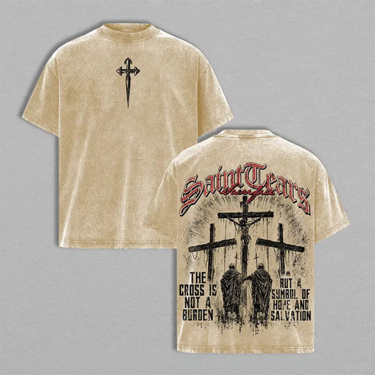 Jesus Cross Sacrifice Washed T-shirt