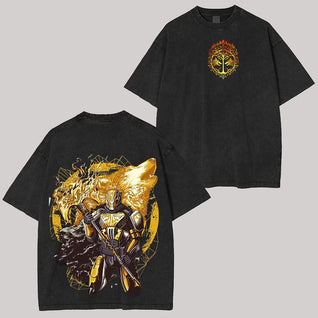 Destiny Iron Lord Printed Unisex Washed T-Shirt