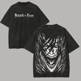 Attack on Titan Printed Unisex Washed T-Shirt