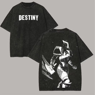 Destiny 2 Printed Unisex Washed T-Shirt