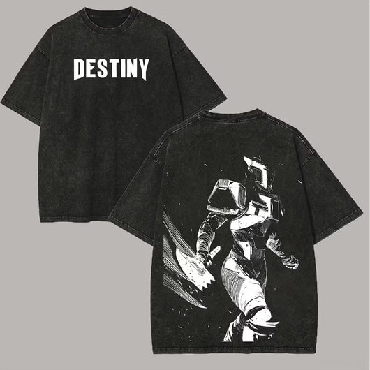 Destiny 2 Printed Unisex Washed T-Shirt