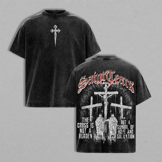 Jesus Cross Sacrifice Washed T-shirt