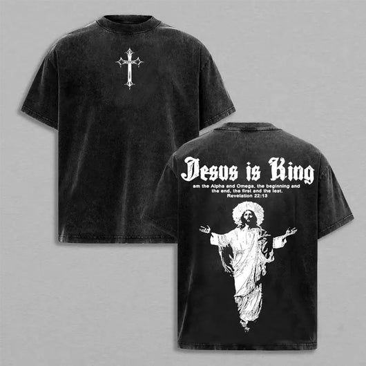 Jesus is King Washed T-shirt