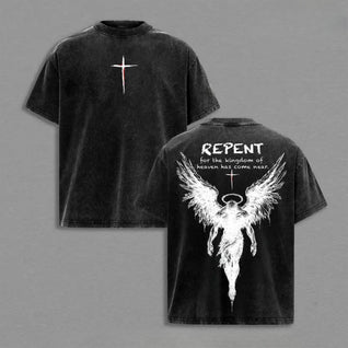 Repent Vintage Washed Christian T-Shirt