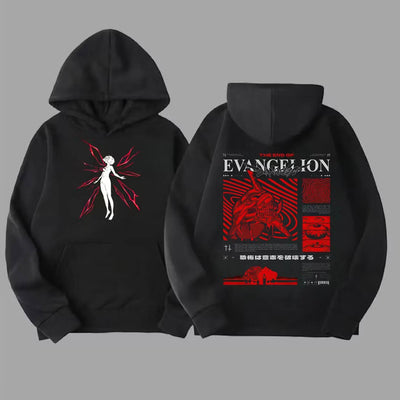 The End of Evangelion Printed Oversized Men's Hoodie