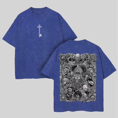 Attack on Titan Oversize Washed T-Shirt