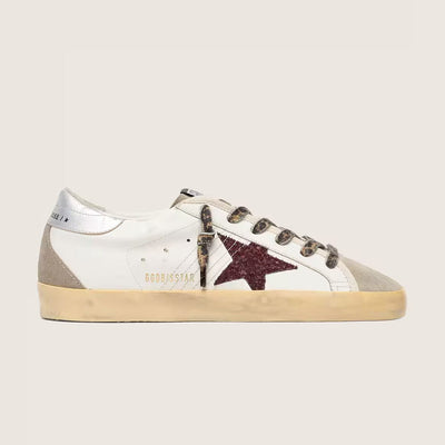 Burgundy Glitter Star