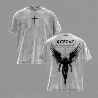 Repent Vintage Washed Christian T-Shirt