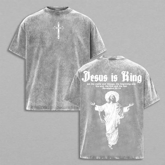 Jesus is King Washed T-shirt