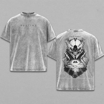 Destiny Kings Fall Printed Unisex Washed T-Shirt