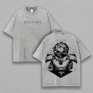 Destiny Printed Unisex Washed T-Shirt