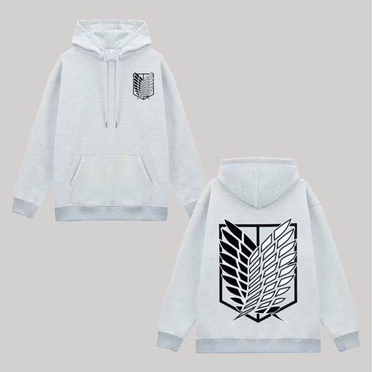 Attack on Titan Printed Fleece-lined Unisex Hoodie