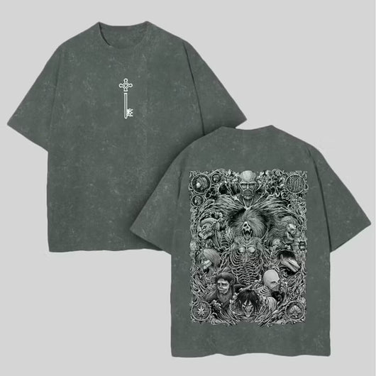 Attack on Titan Oversize Washed T-Shirt