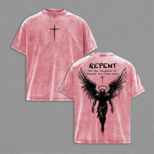 Repent Vintage Washed Christian T-Shirt