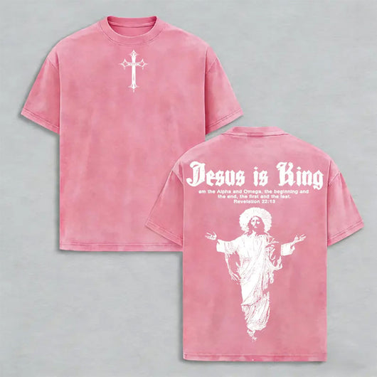 Jesus is King Washed T-shirt