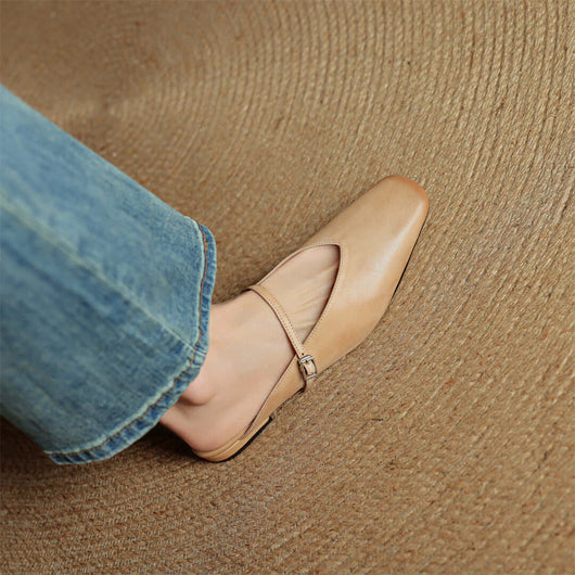 Elara Leather Mules