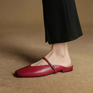 Elara Leather Mules