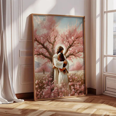 Jesus Hugging Canvas