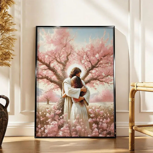 Jesus Hugging Canvas